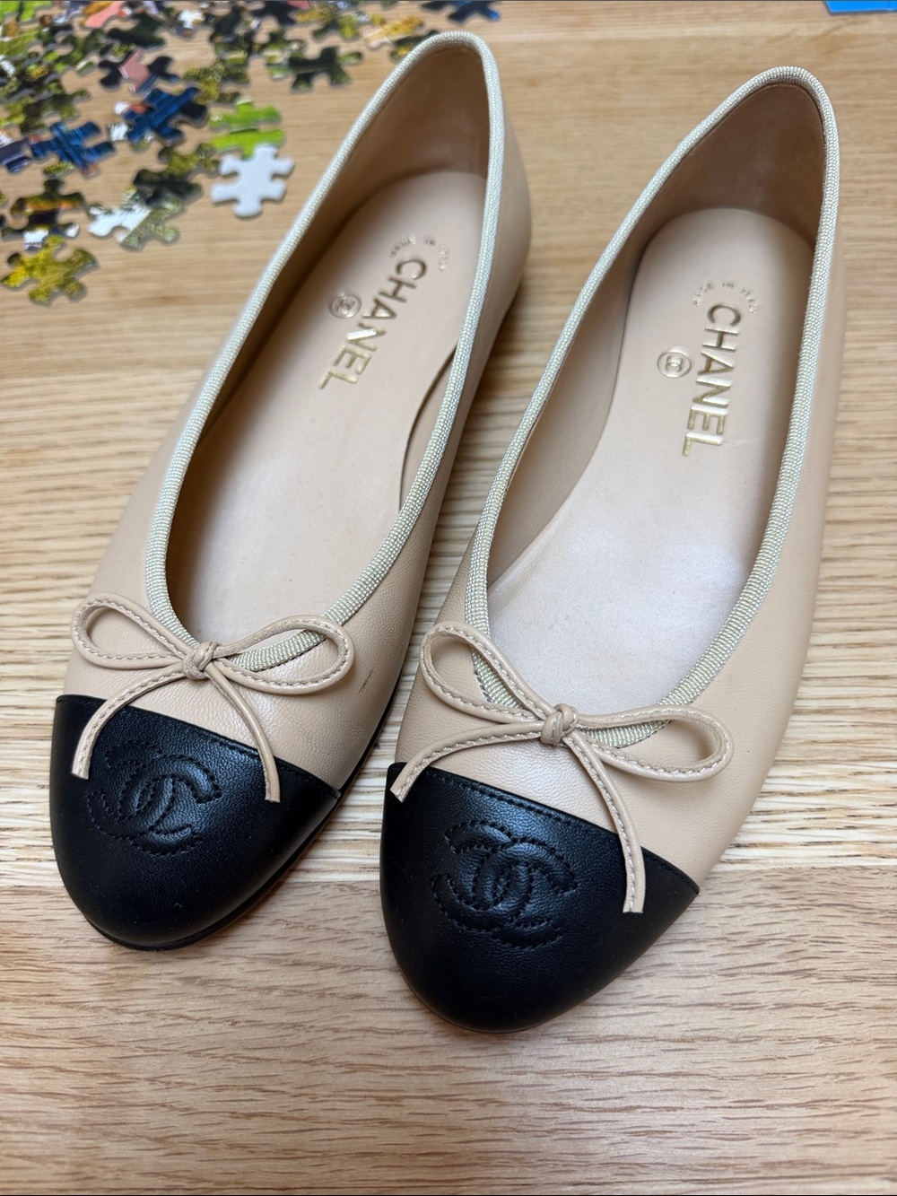 CHANEL spectator flats